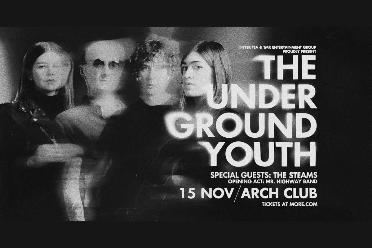 The Underground Youth επιστρέφουν στην Ελλάδα: Παρασκευή 15/11, Arch Club! Special Guests: The Steams, Opening Act: Mr.Highway Band