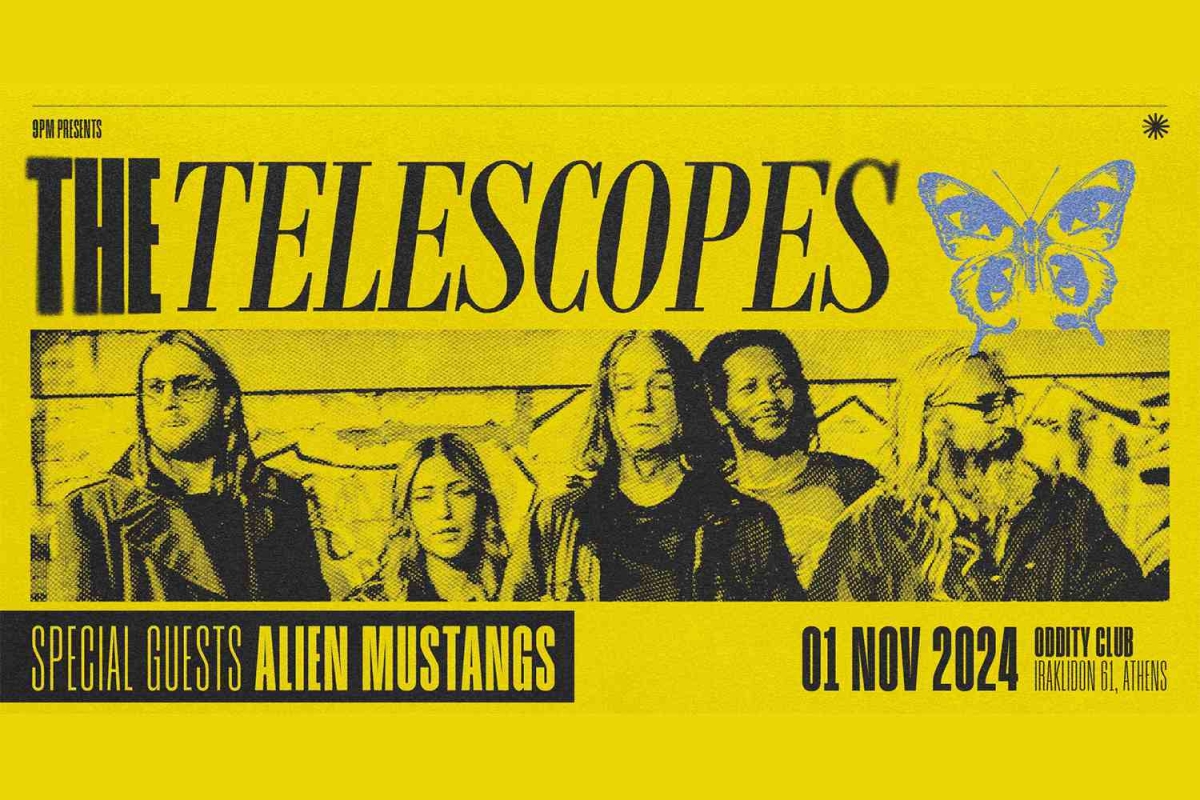 The Telescopes και Alien Mustangs Ζωντανά στην Αθήνα! Παρασκευή, 1 Νοεμβρίου 2024 στο Oddity